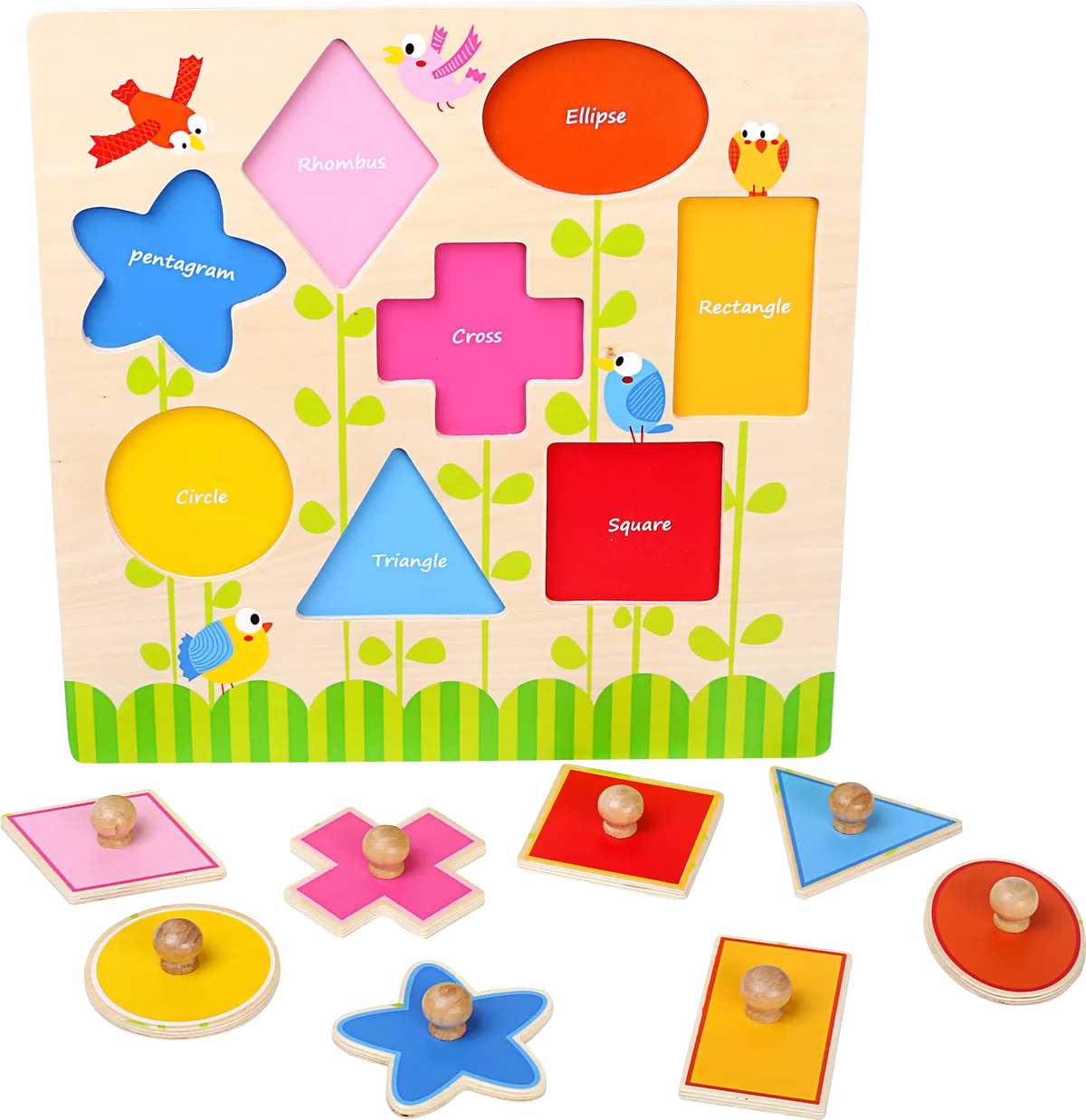 small foot Puzzle Geometrische Formen, Englisch - Bild 1