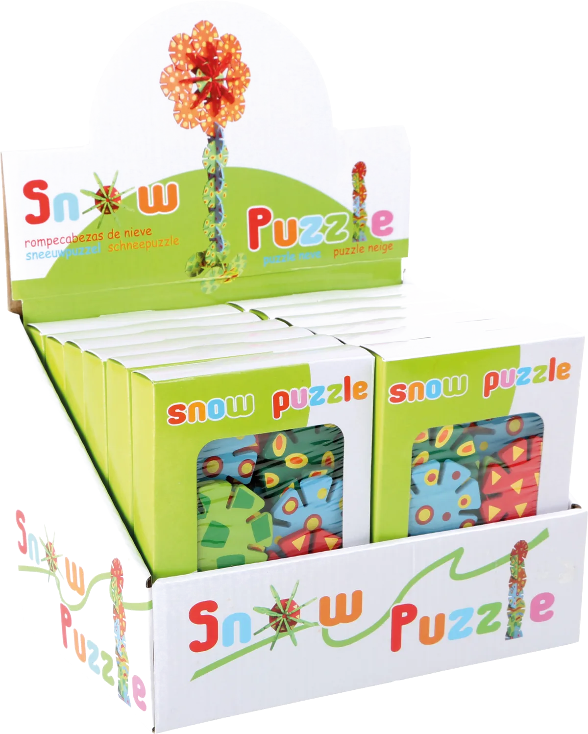 small foot Display Geometrische Puzzleteile (12 Stk.), Muster - Bild 1