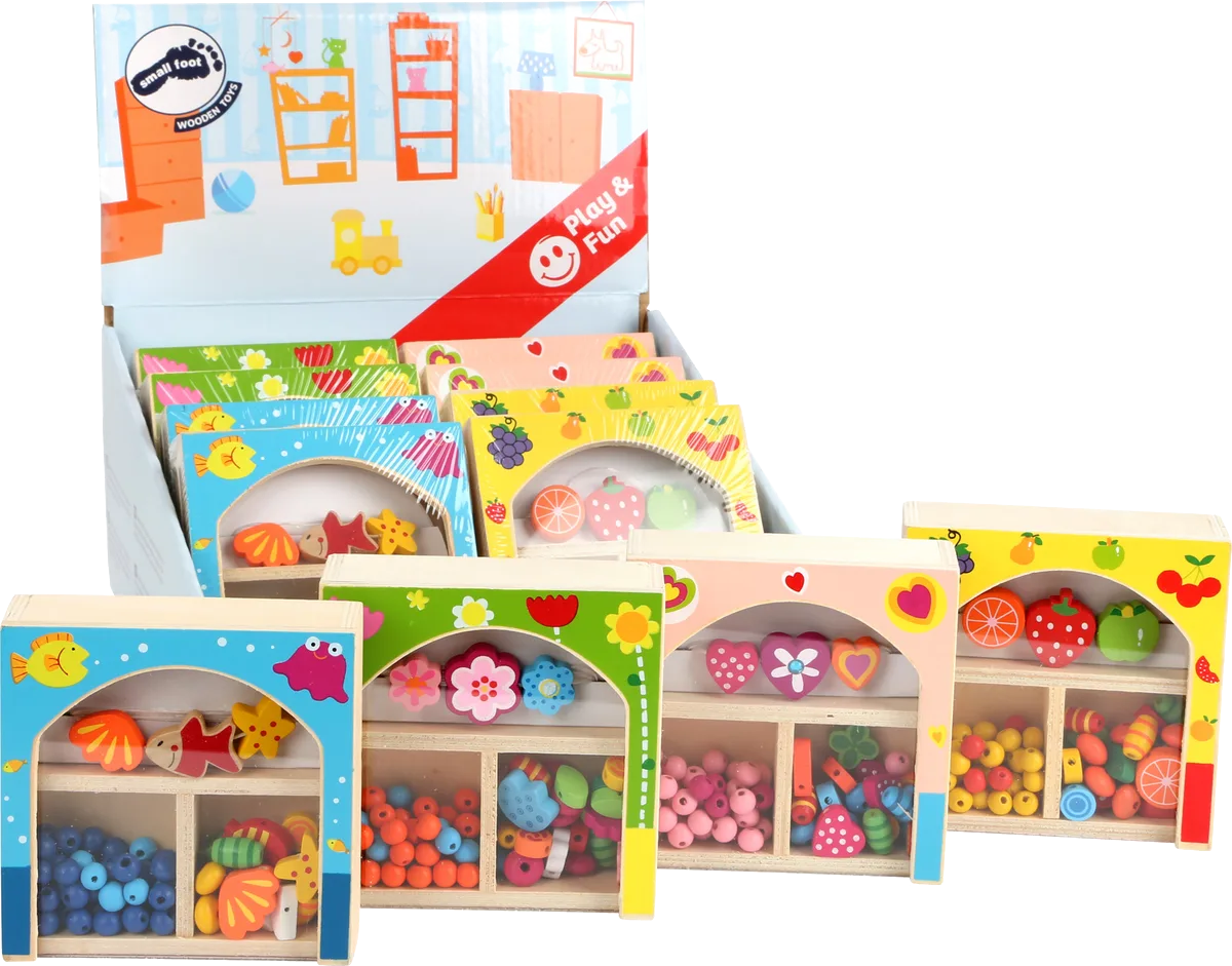 small foot Display Holzkisten mit Perlen (12 Stk.) - Bild 1