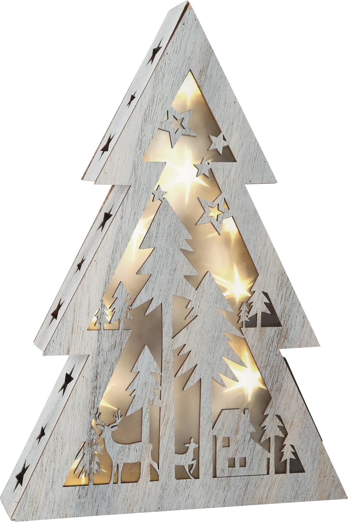 small foot Weihnachtsbaum mit Lichtern, Shabby Chic/Klein - Bild 1