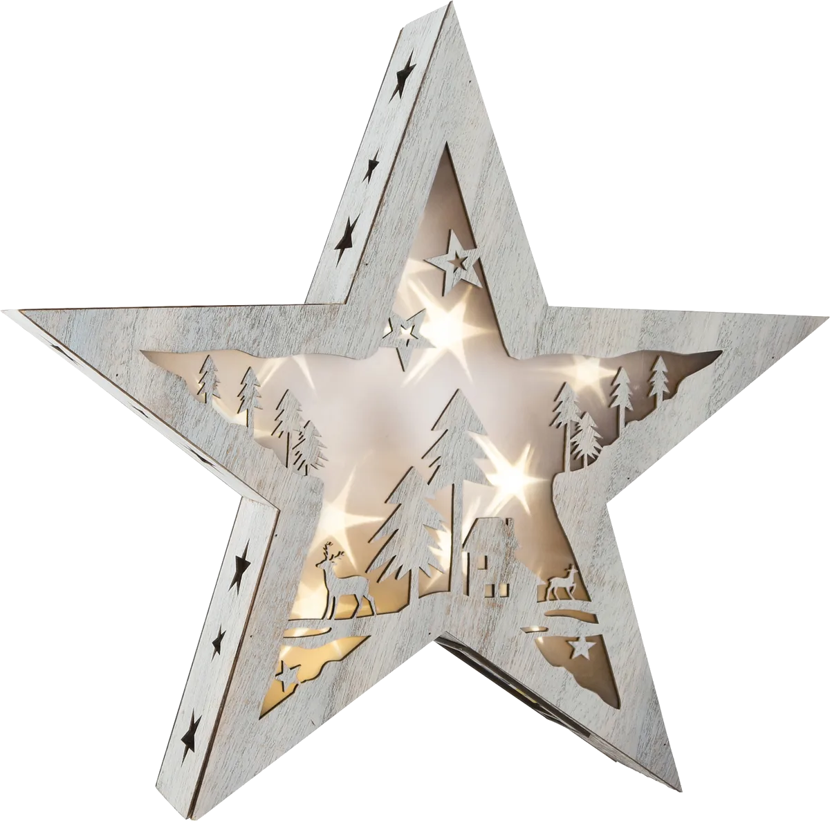small foot Sterne mit Lichtern, Shabby Chic/Groß - Bild 1