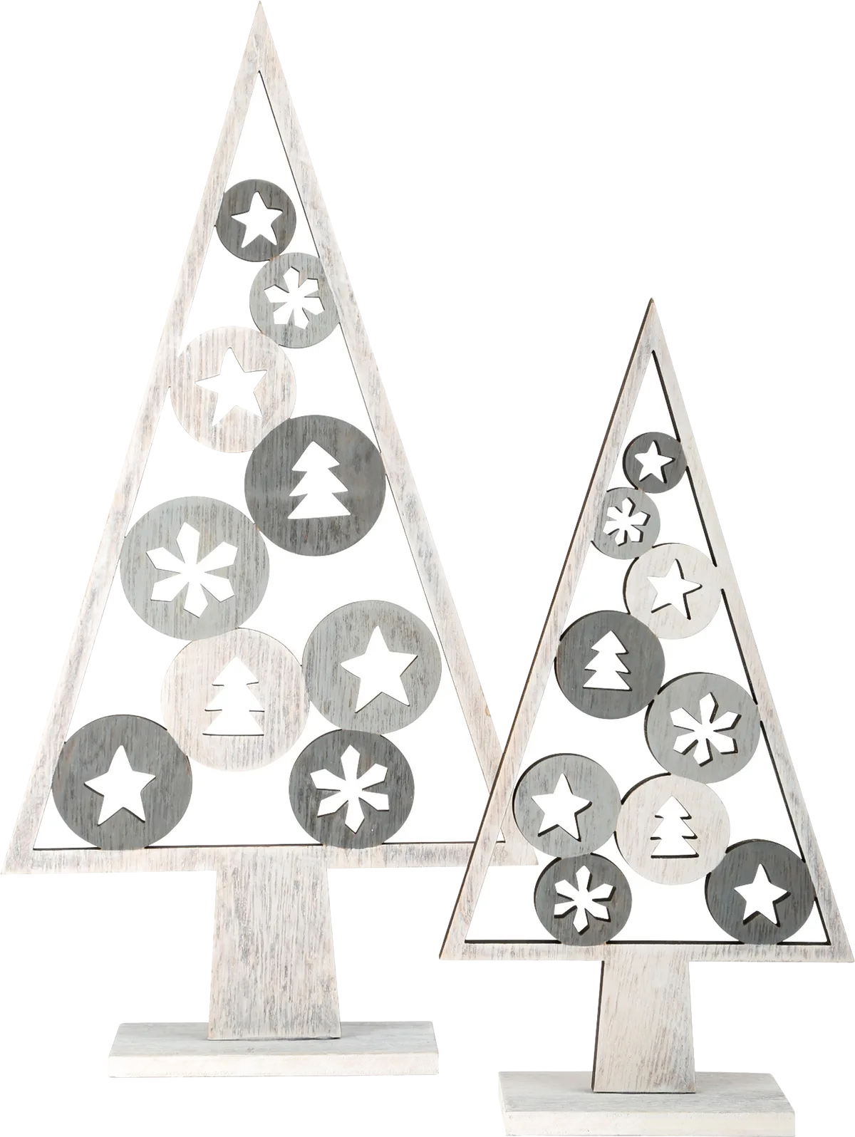 small foot Dekorations Weihnachtsbaum (2 Stück), Shabby Chic - Bild 1