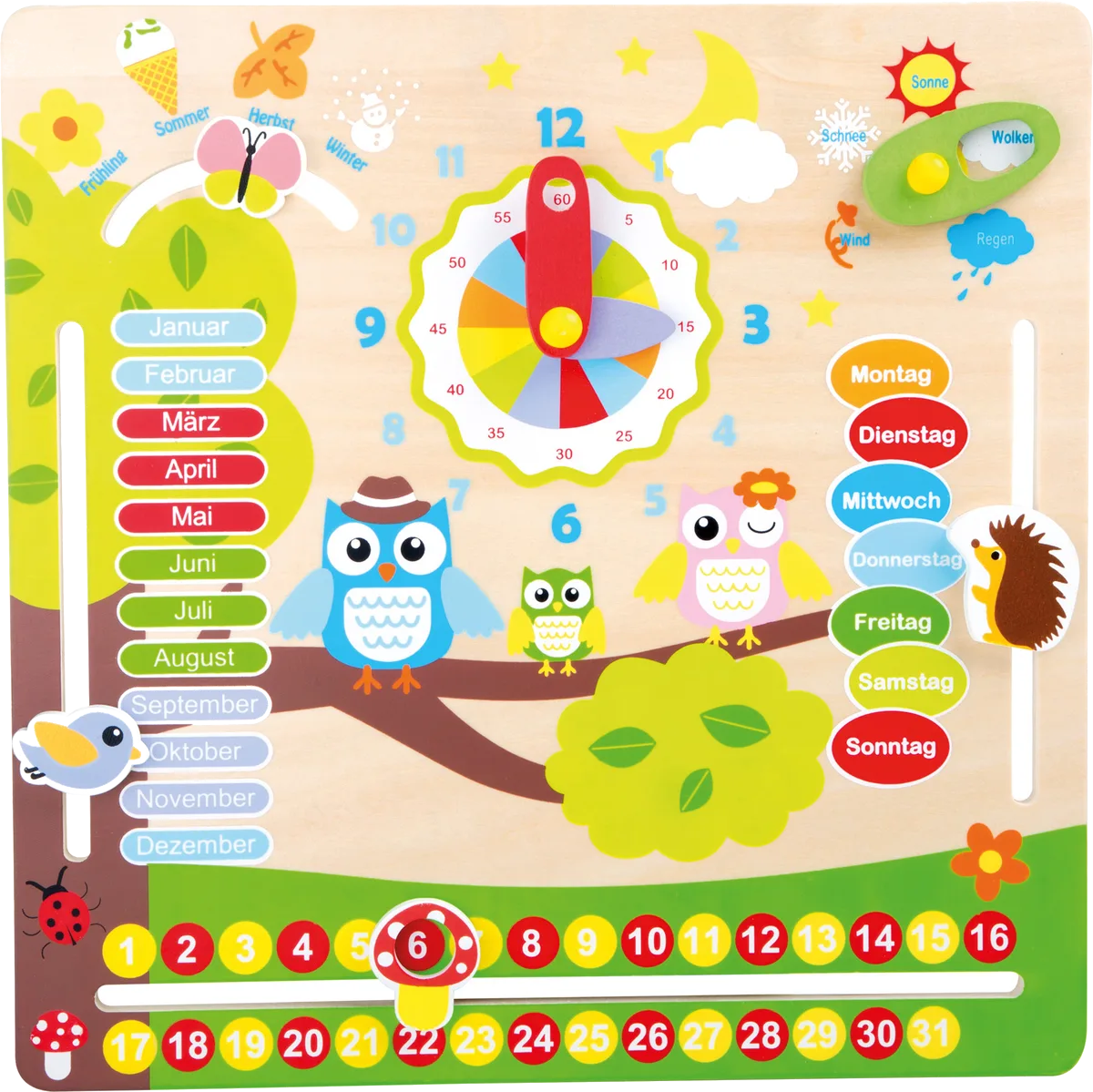 small foot Lern, Uhr und Jahreszeiten/Deutsch - Bild 1