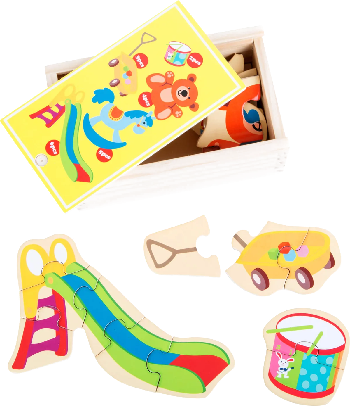 small foot Puzzle in Box, Mein schönstes Spielzeug - Bild 1
