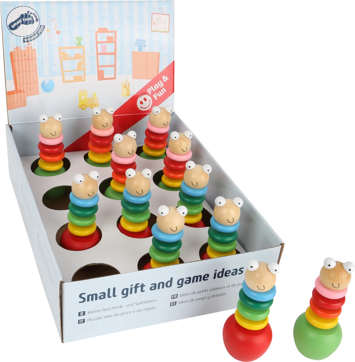 small foot Display (12 Stk.) Tanzende Raupen - Bild 1