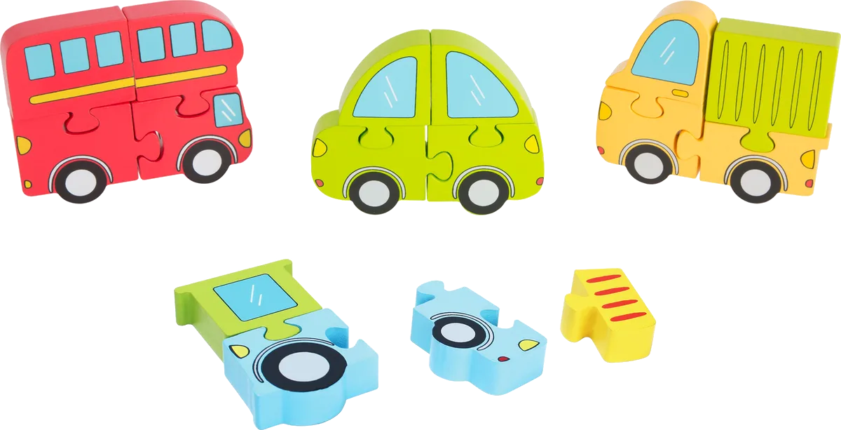 small foot 3D Puzzle (4 Stück), Fahrzeuge - Bild 1