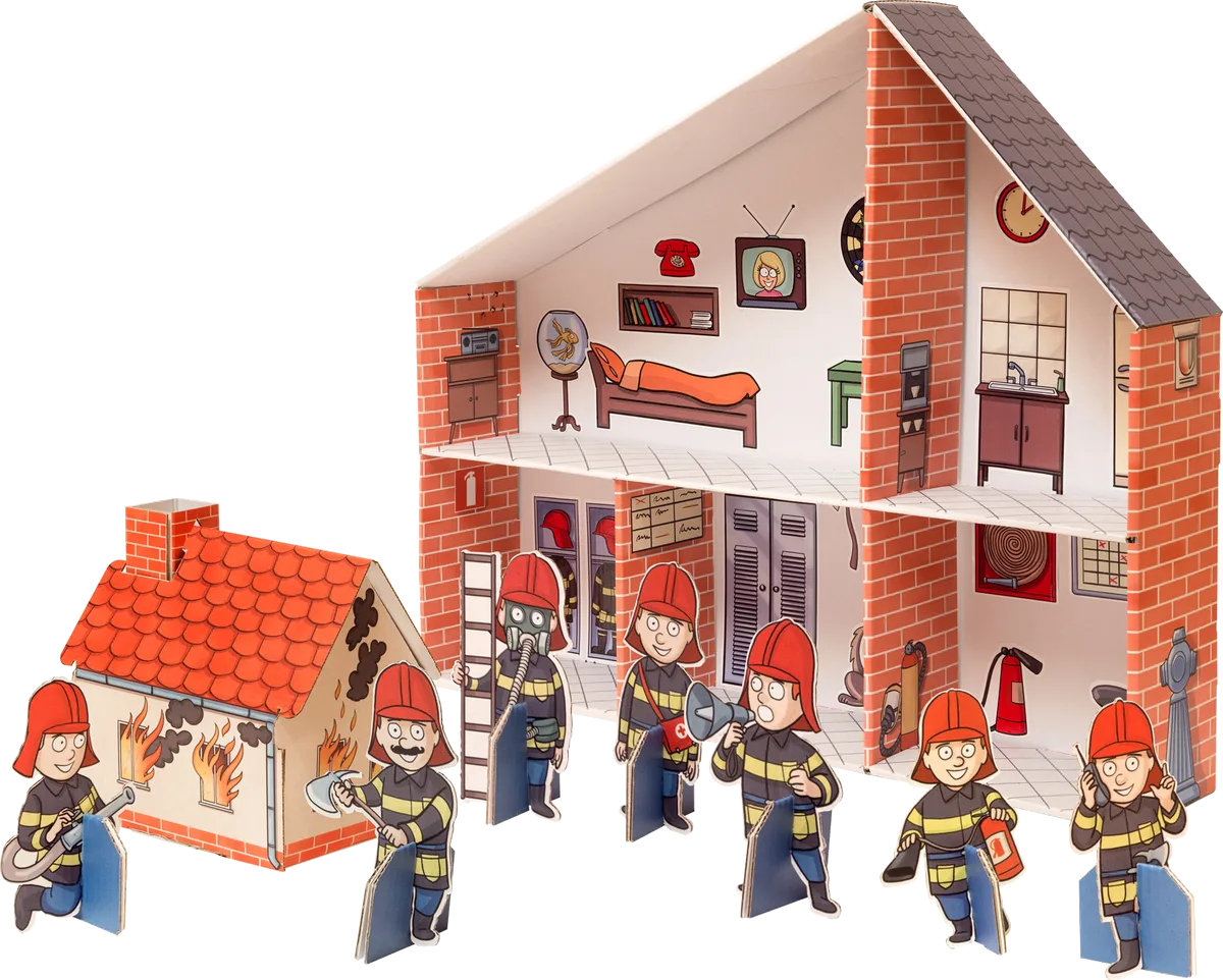 small foot Feuerwehr/Puppenhaus aus Pappe - Bild 1