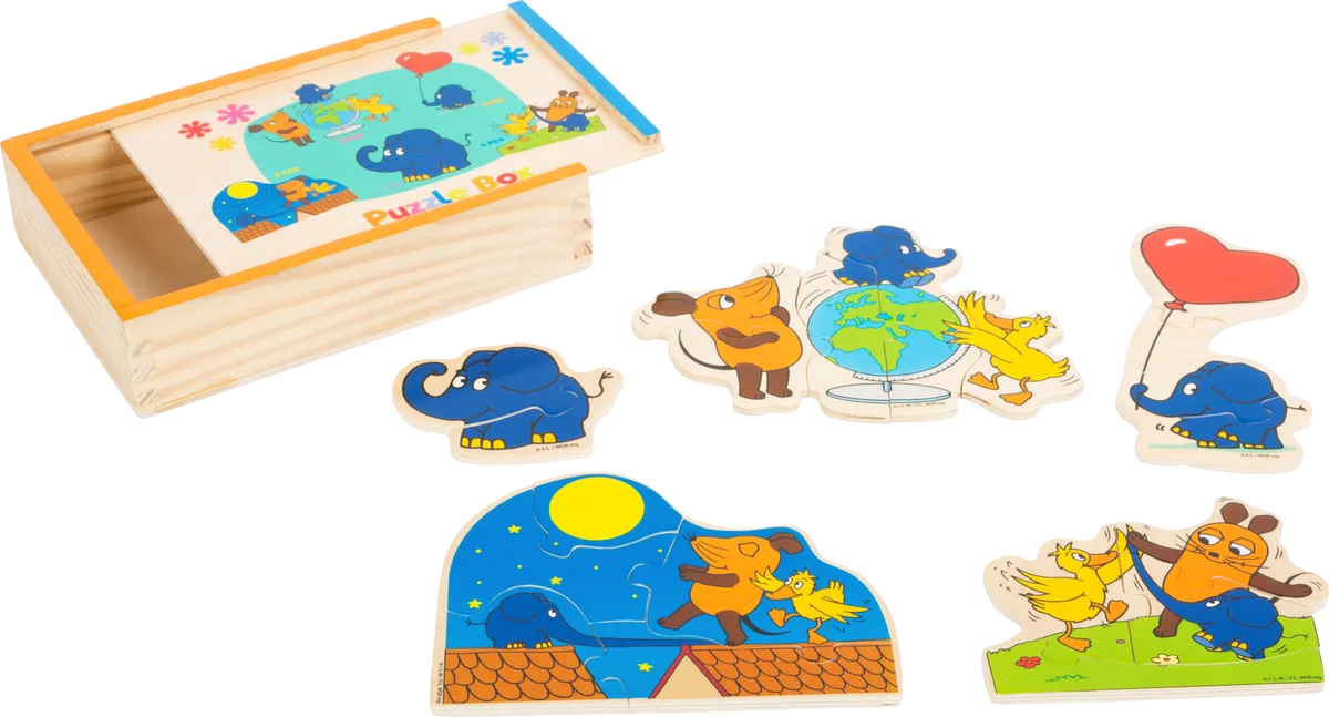 small foot Puzzle in der Box mit Elefant, Die Maus - Bild 1