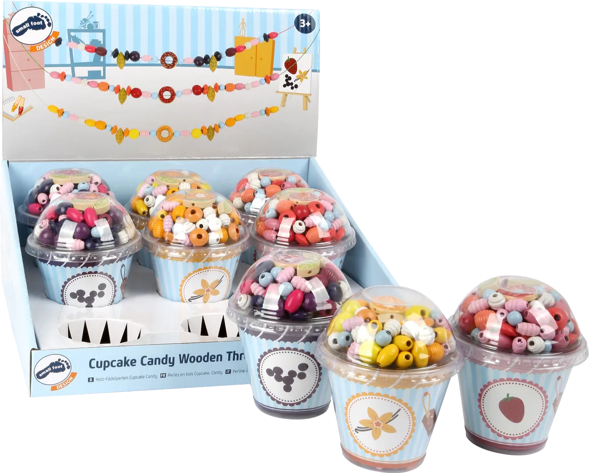small foot Display Holzperlen (9 Stk.), Cupcake - Bild 1