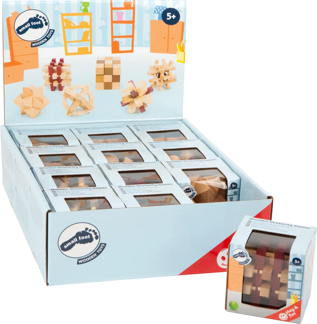 small foot Display Konstruktionsfiguren (12 Stk.), Neutral - Bild 1