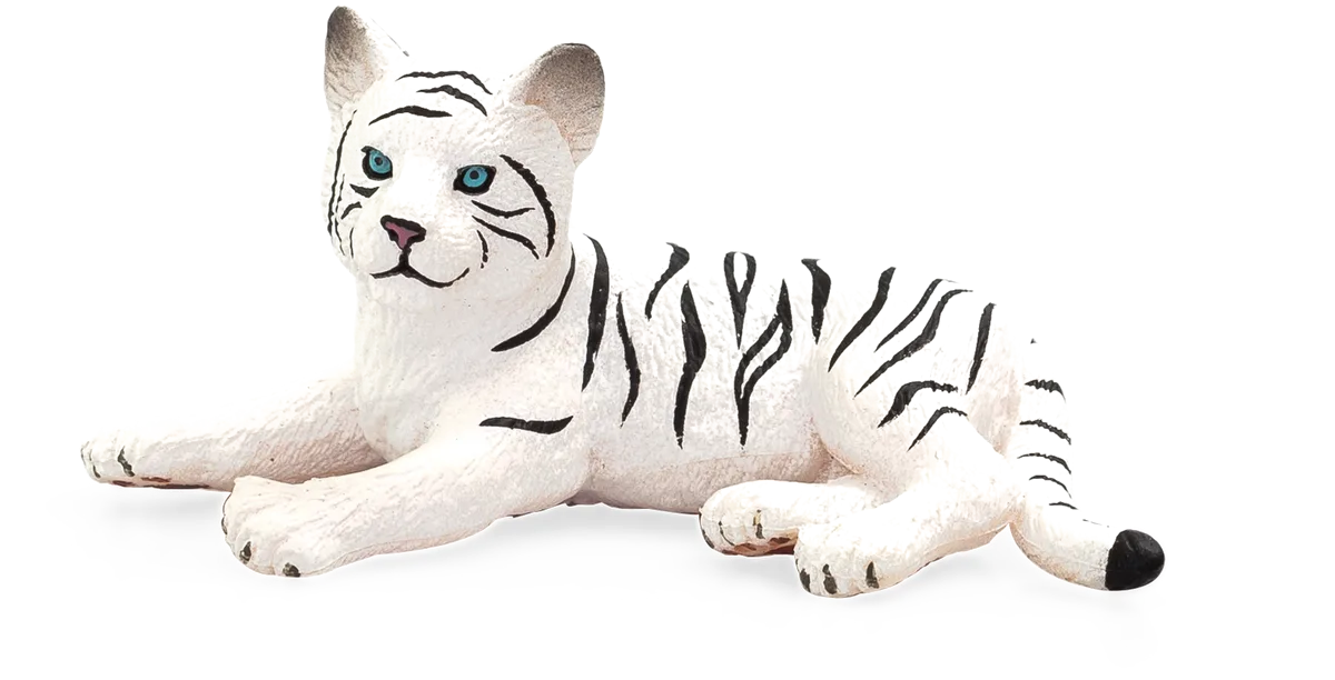Mojo Weißer Tiger Jungtier Liegend - Bild 1