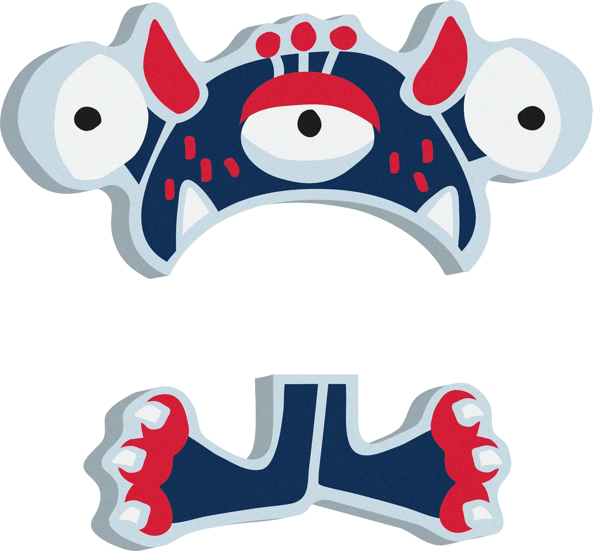 small foot ABC Buchstabe Monster Al, Bambus - Bild 1