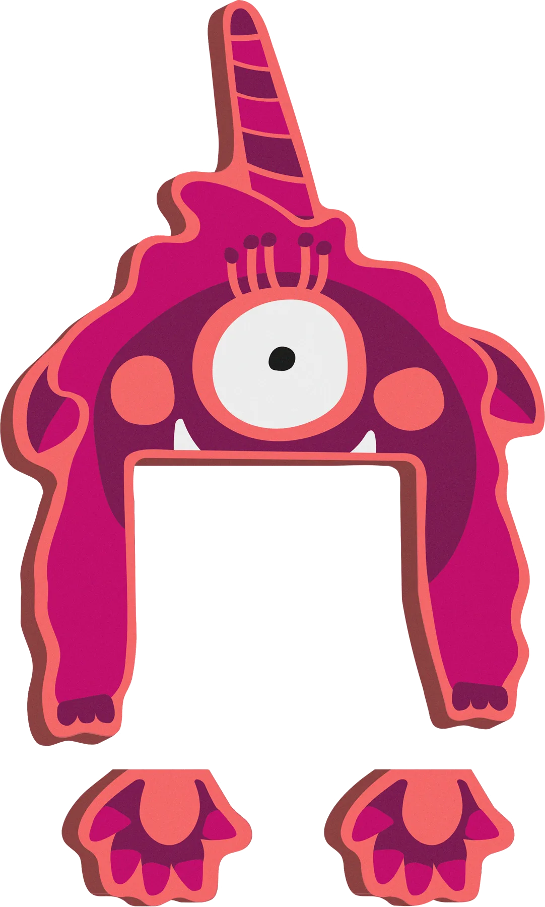 small foot ABC Buchstabe Monster Gaga, Bambus - Bild 1