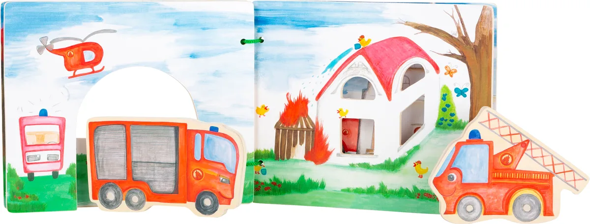 small foot Bilderbuch in Holz, Feuerwache - Bild 1