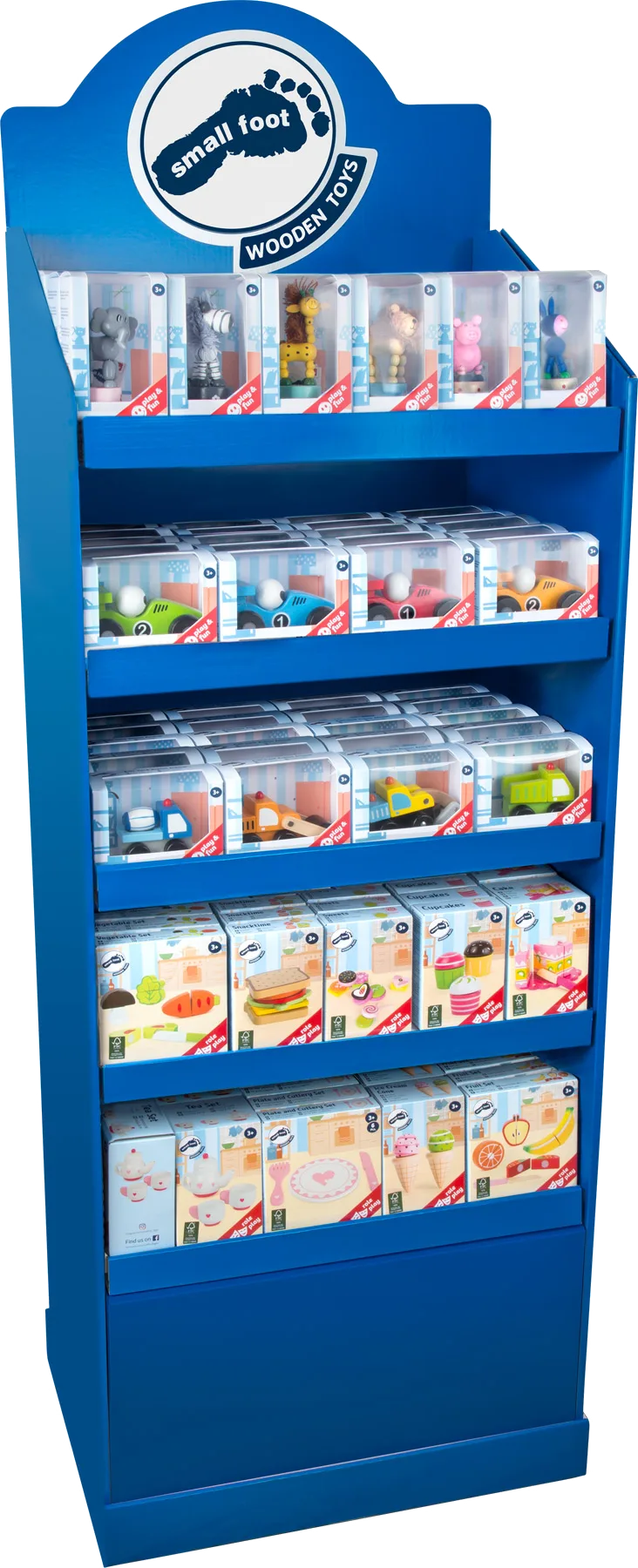 small foot Impulsregal mit Produkten - Bild 1