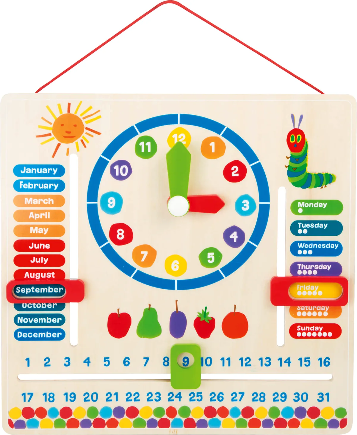 small foot Uhr mit Time-Manager, Die hungrige Raupe Nimmersatt - Bild 1