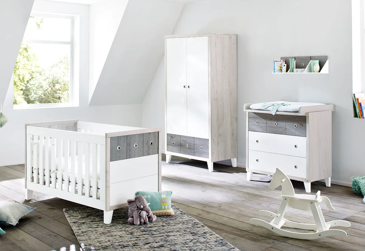 Pinolino Kinderzimmer-Set, breit 3-teilig, Harper - Bild 1