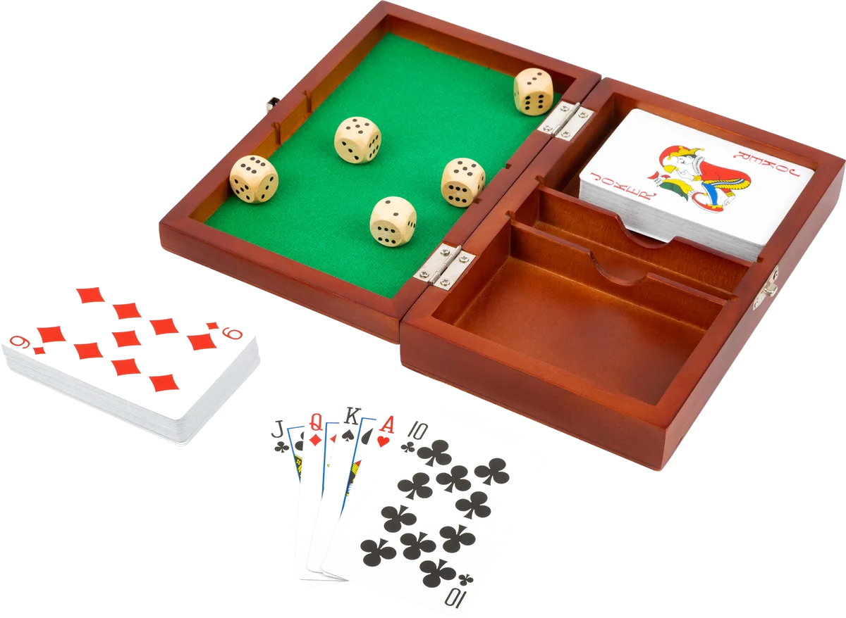 Spielbox Karten und Würfel - Bild 1