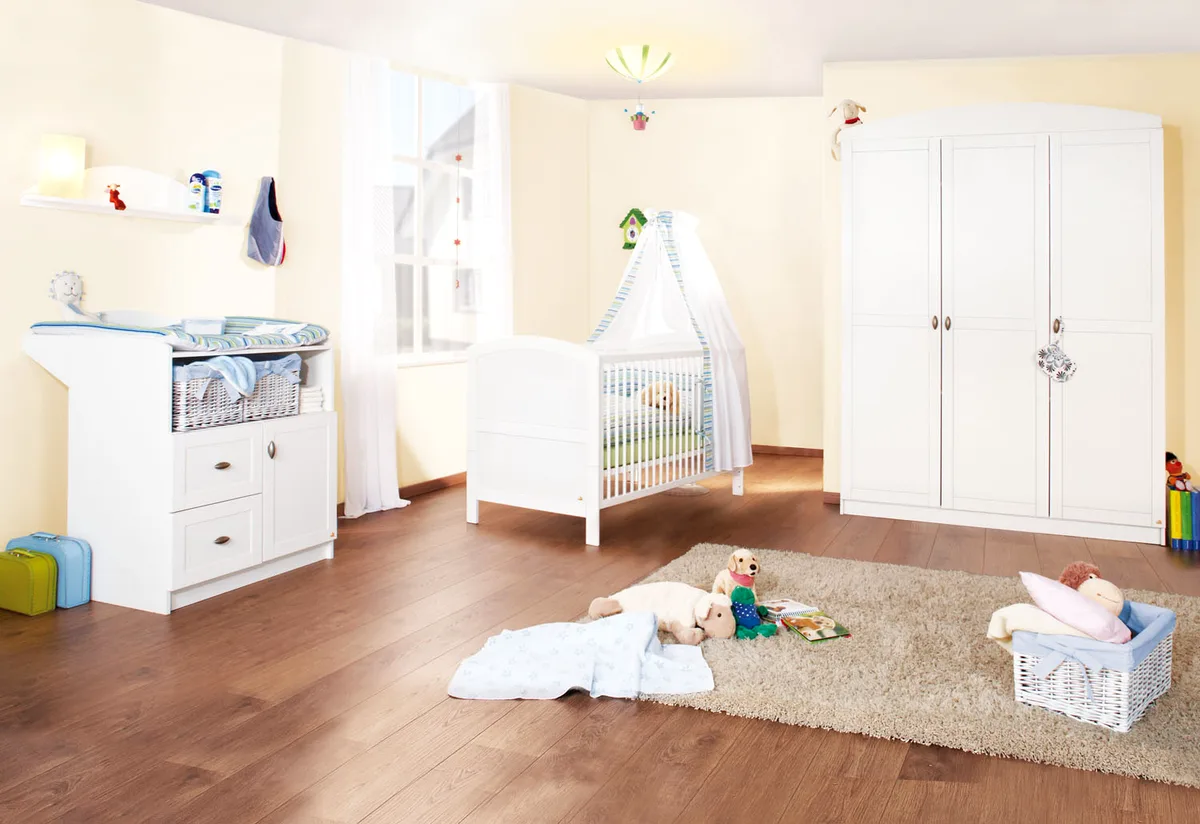 Pinolino Kinderzimmer, Groß, 3-teilig, Laura/Weiß - Bild 1