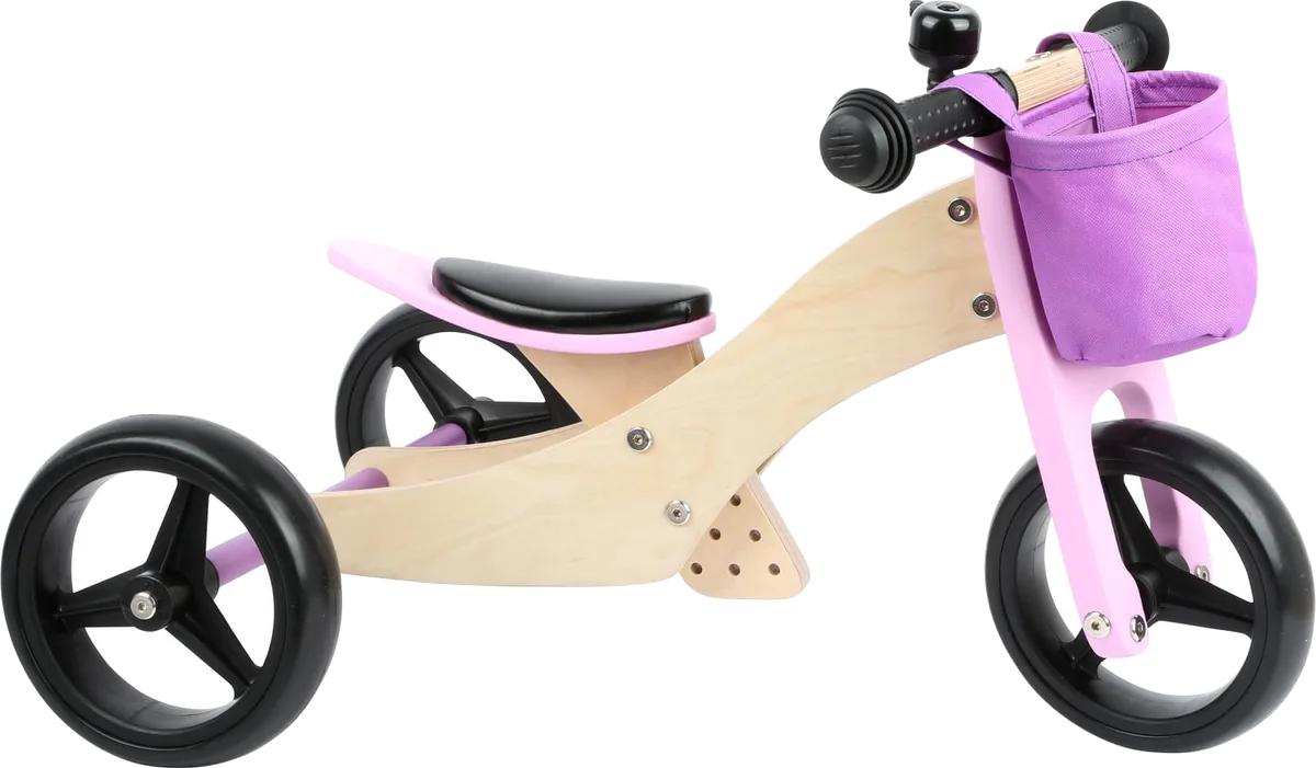 Laufrad-Trike 2 in 1 Rosa - Bild 1