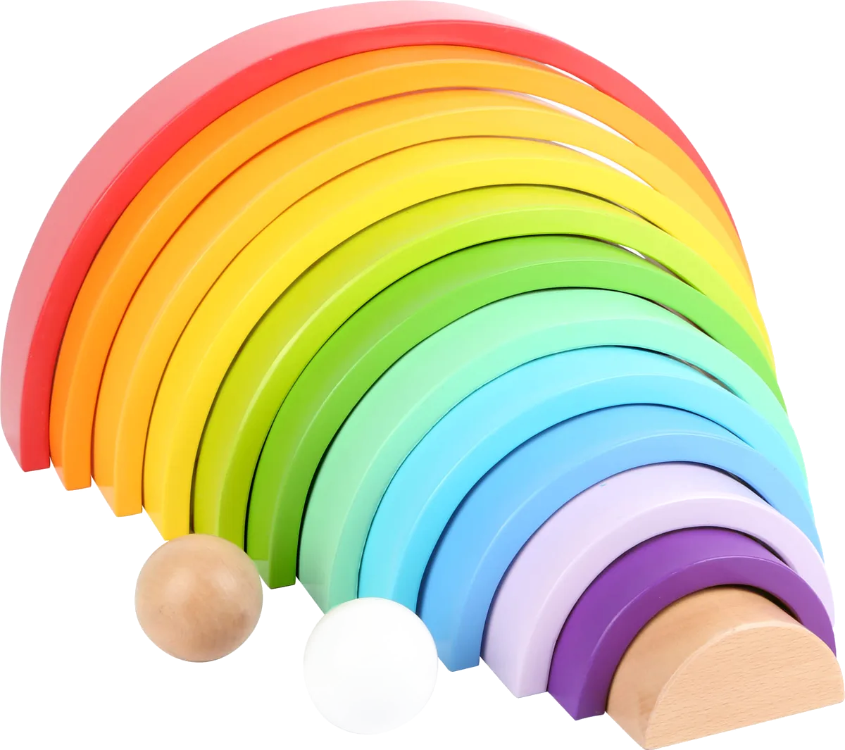 Holzbausteine Regenbogen XL - Bild 1