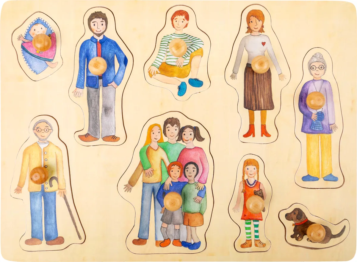 Setzpuzzle Familie und Freunde - Bild 1