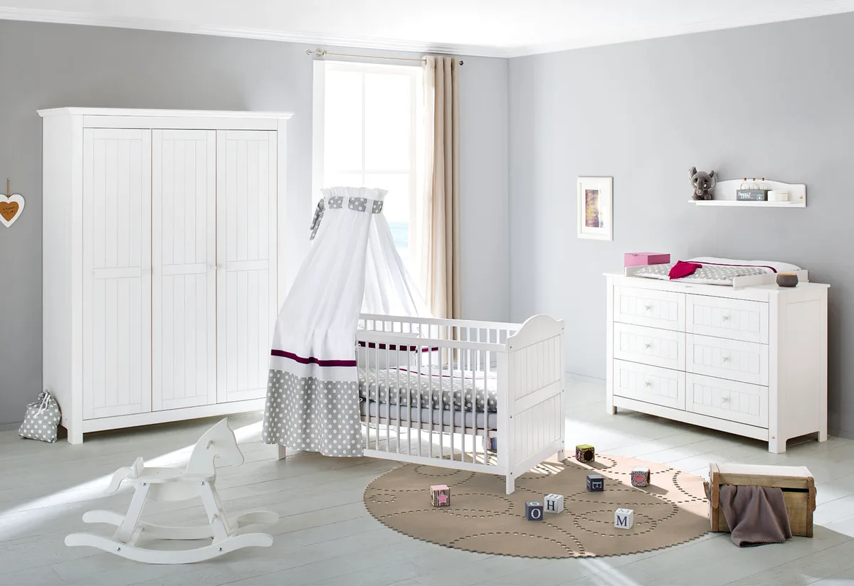 Pinolino Kinderzimmer, Extra breit mit 3 Türen, 3-teilig, Nina - Bild 1