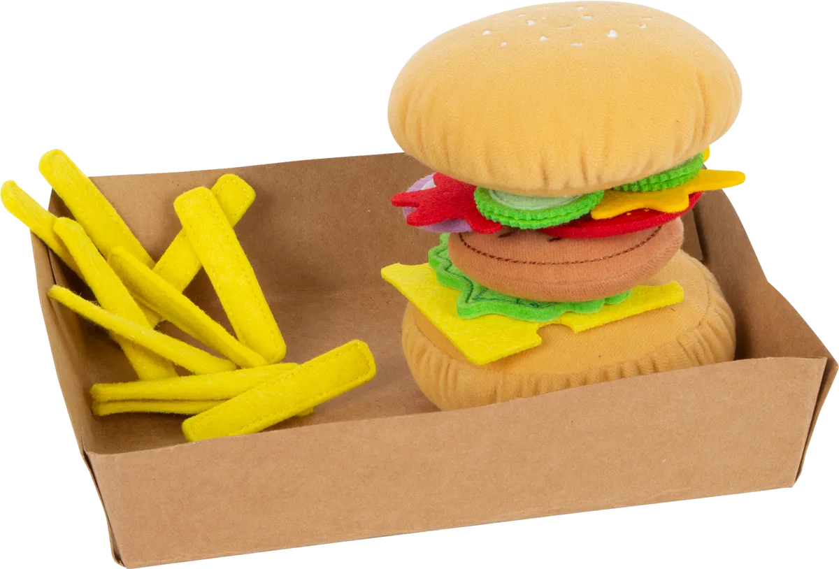 small foot Hamburger mit Pommes Frites, Filz - Bild 1