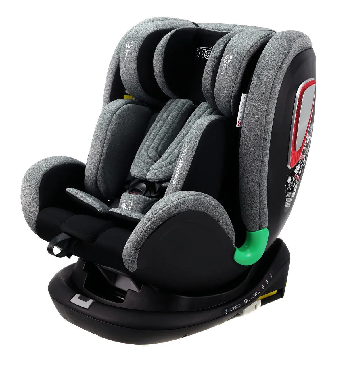 Asalvo Autositz 0-18 kg. und 360-Grad-Drehung, Care Fix, Grau - Bild 1