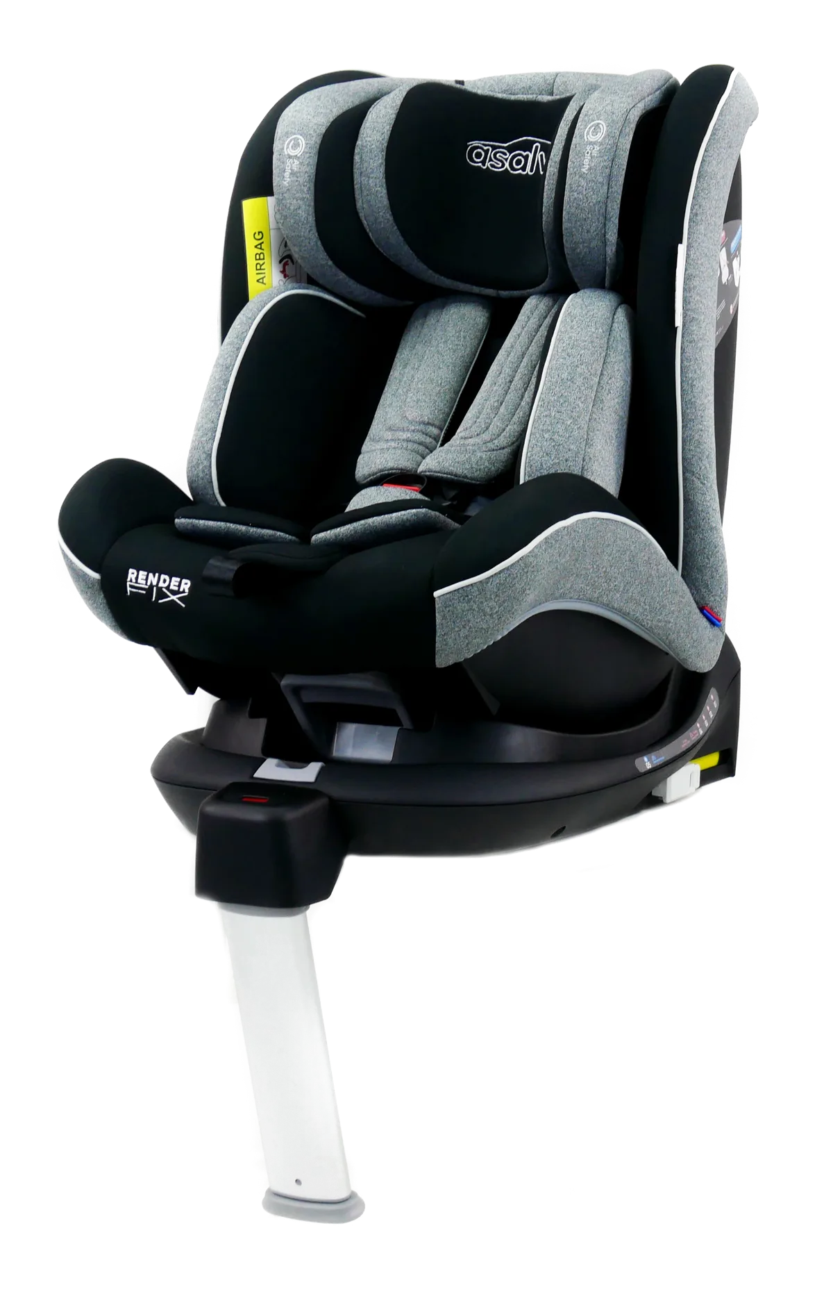 Asalvo Autositz 0-36 kg. und 360-Grad-Drehung, Render Fix, Grau - Bild 1