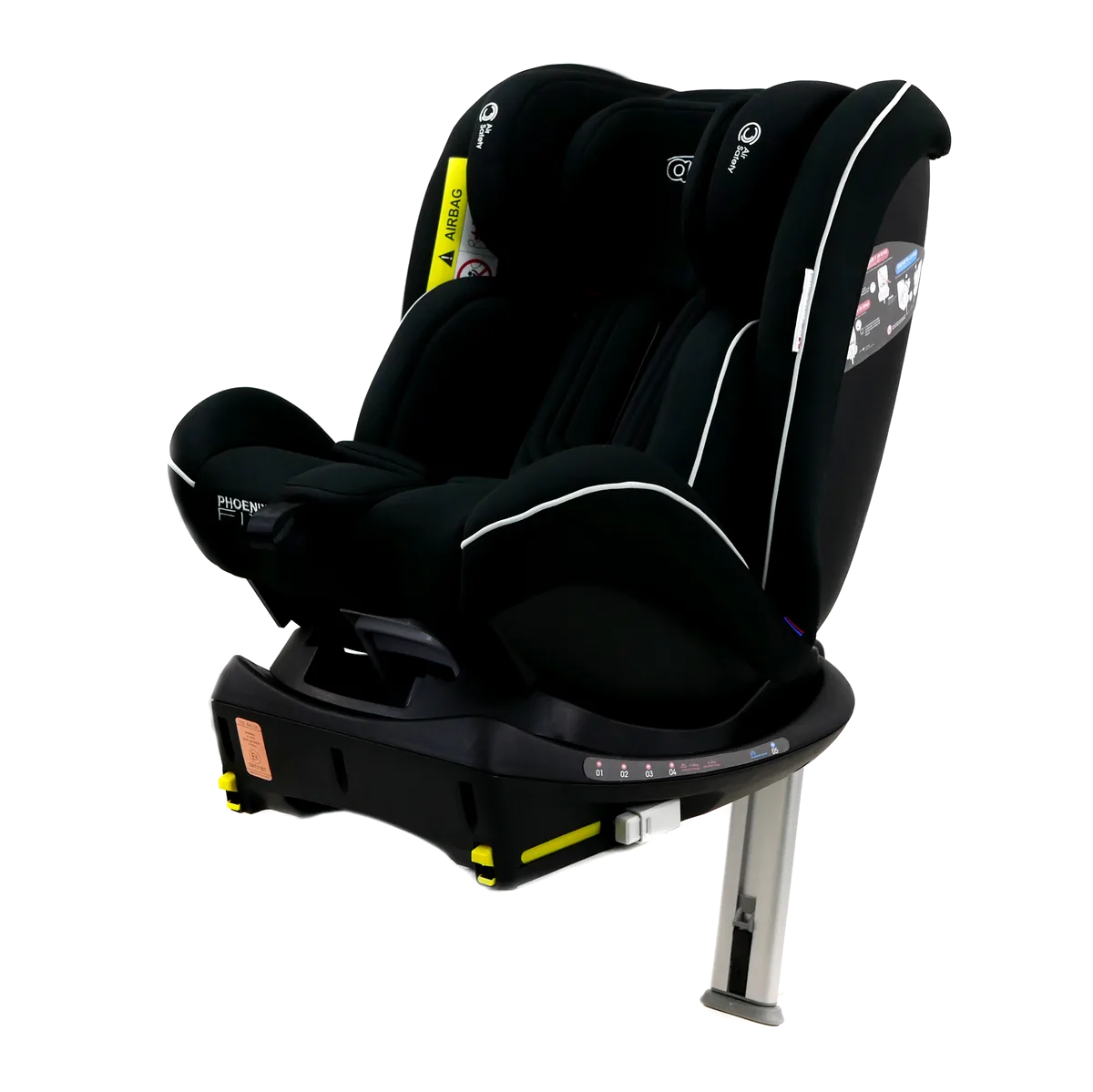 Asalvo Autositz 0-36 kg. und 360-Grad-Drehung, Phoenix Fix, Schwarz - Bild 1