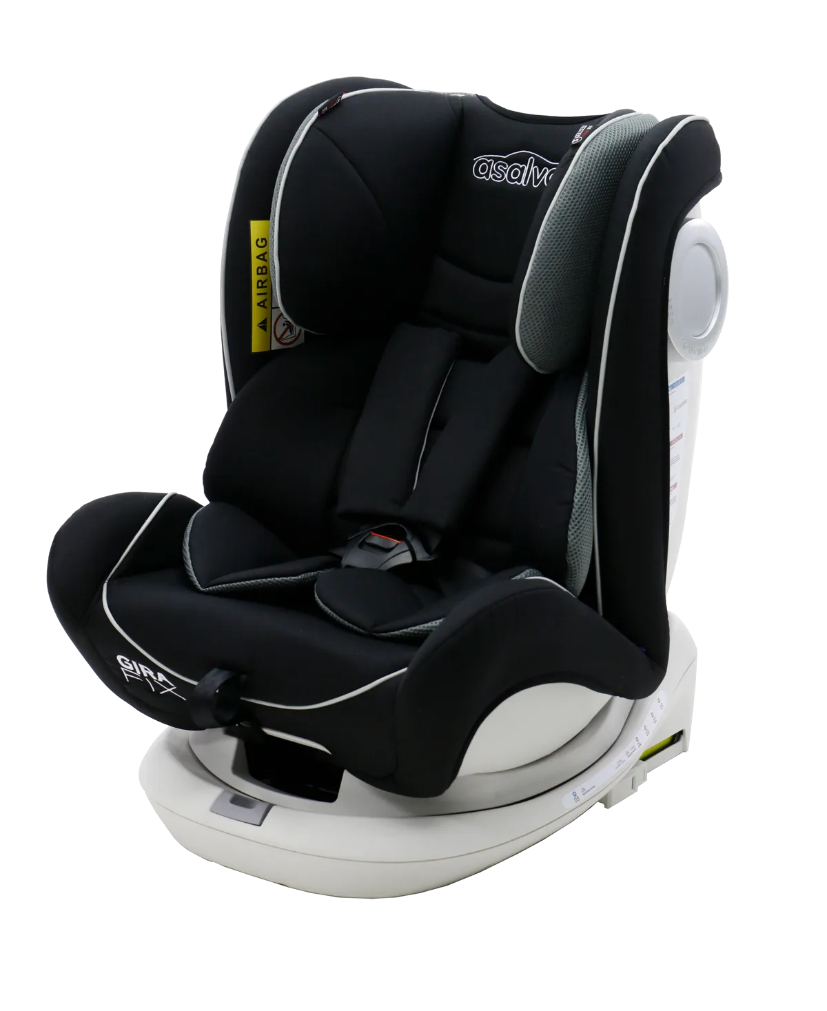 Asalvo Autositz 0-36 kg. und 360-Grad-Drehung, Gira Fix, Schwarz - Bild 1