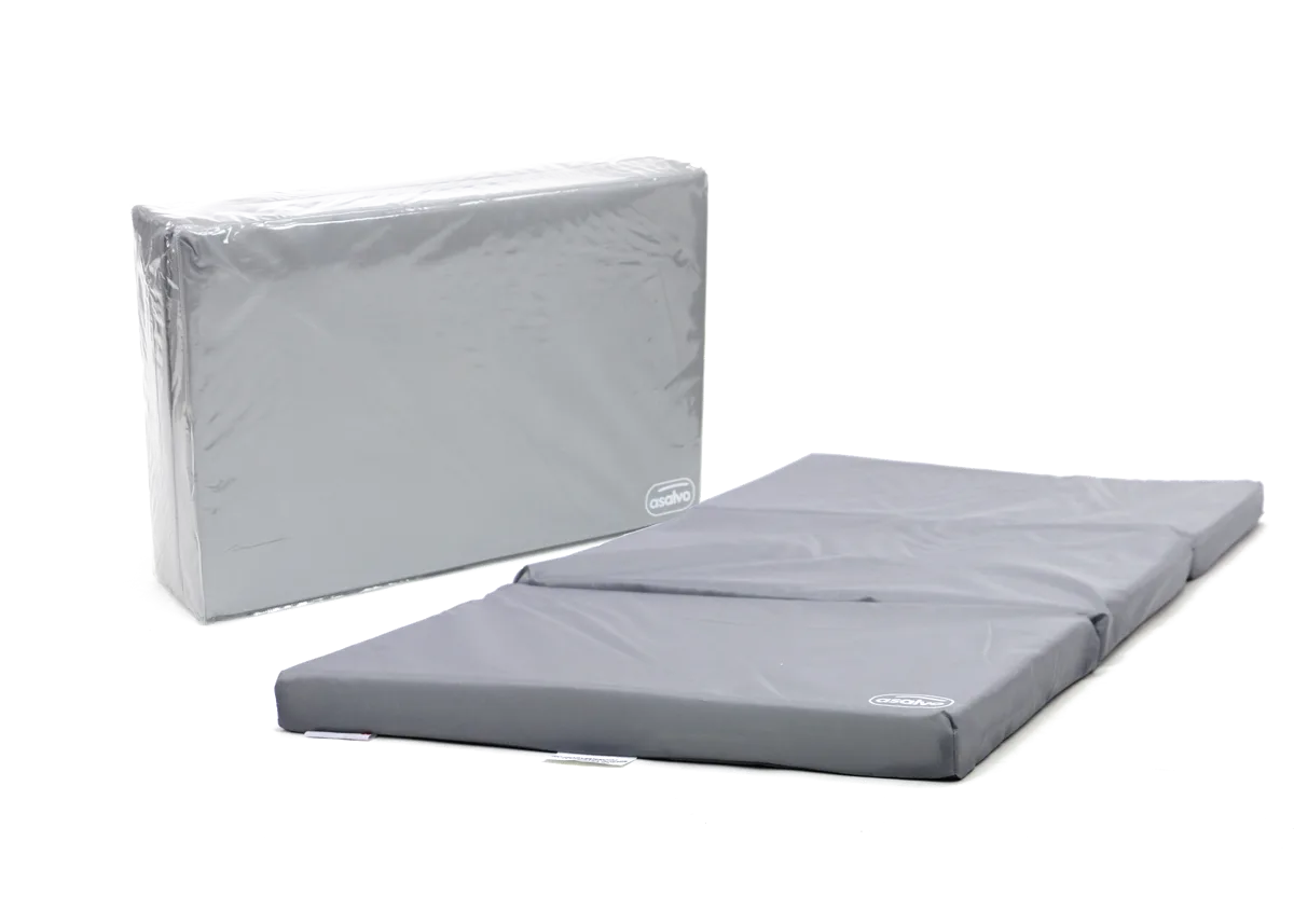 Asalvo Faltmatratze 120x60x6 cm, Grau - Bild 1