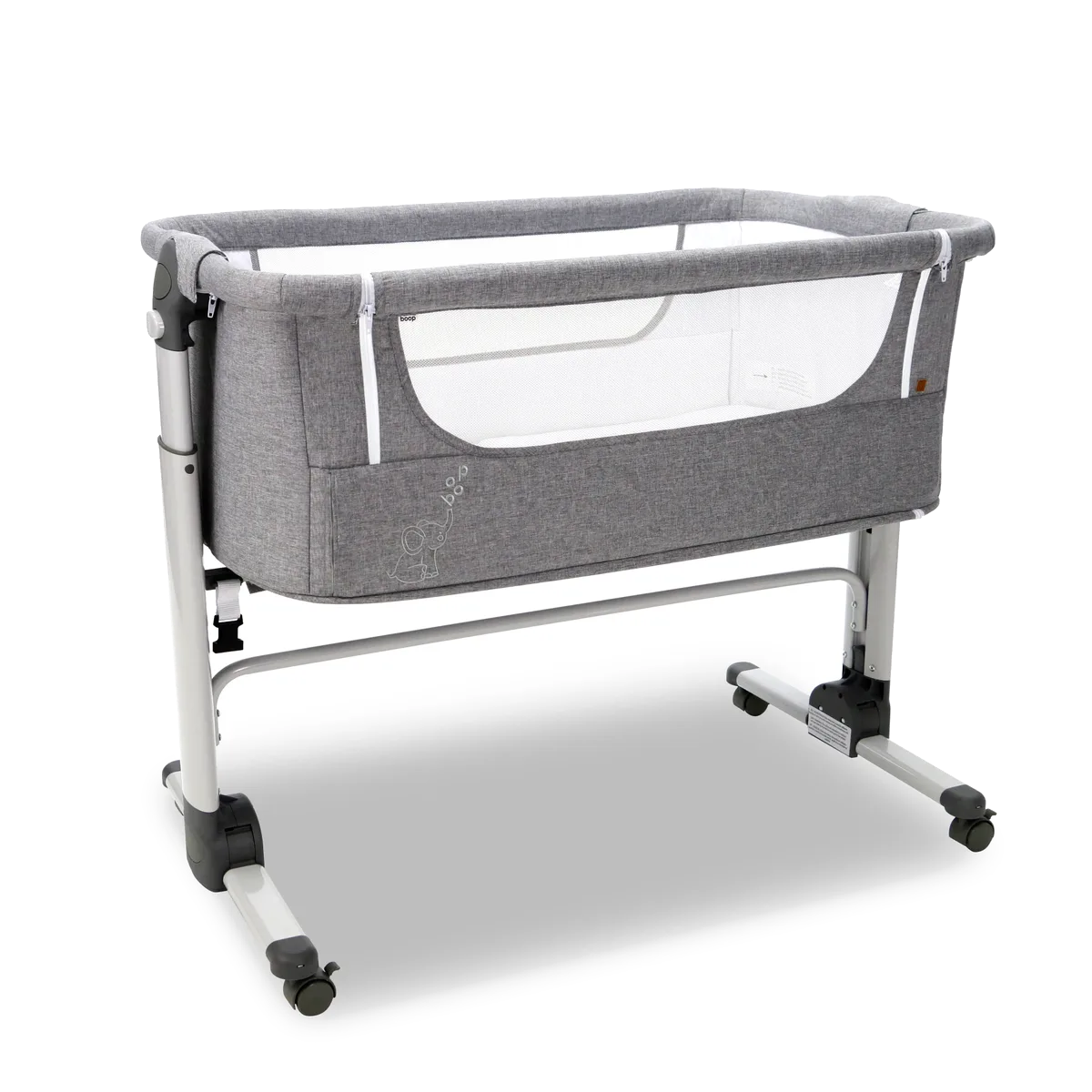 Asalvo Beistellbett Fold, Grau - Bild 1