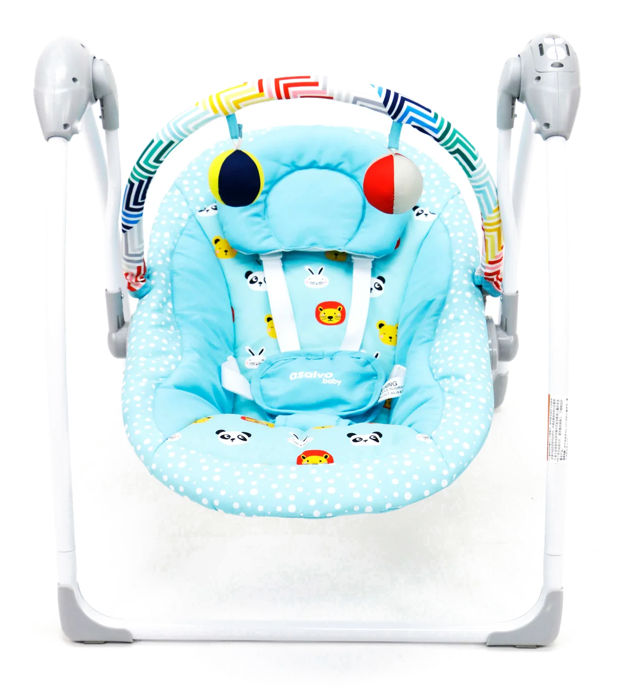Asalvo Babystuhl/Wippe Swing Musical, Blau - Bild 1