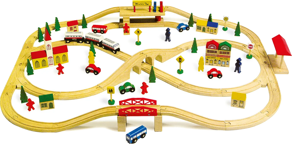 small foot Eisenbahnset mit Brücken - Bild 1