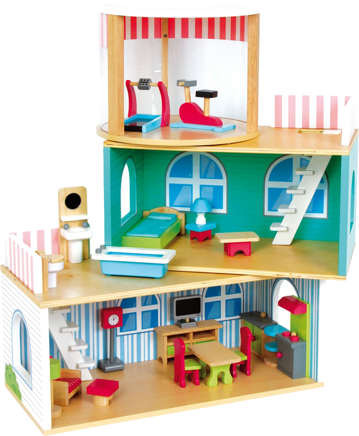 small foot Puppenhaus auf verschiedenen Etagen - Bild 1
