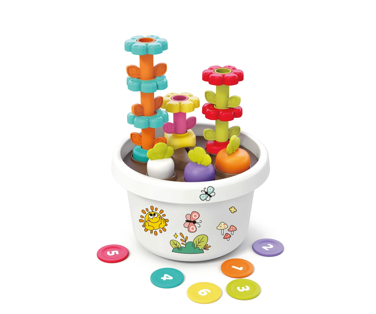 Kinder and Kids Kreative Pflanzentöpfe mit Aufklebern - Montessori-Prinzip - Bild 1