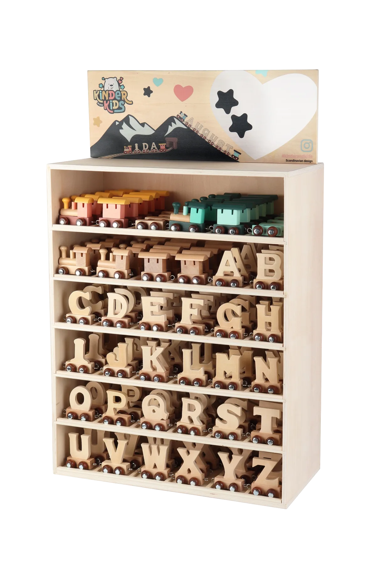 Kinder and Kids Display Buchstabenzug (180 Stk.), Natur - Bild 1