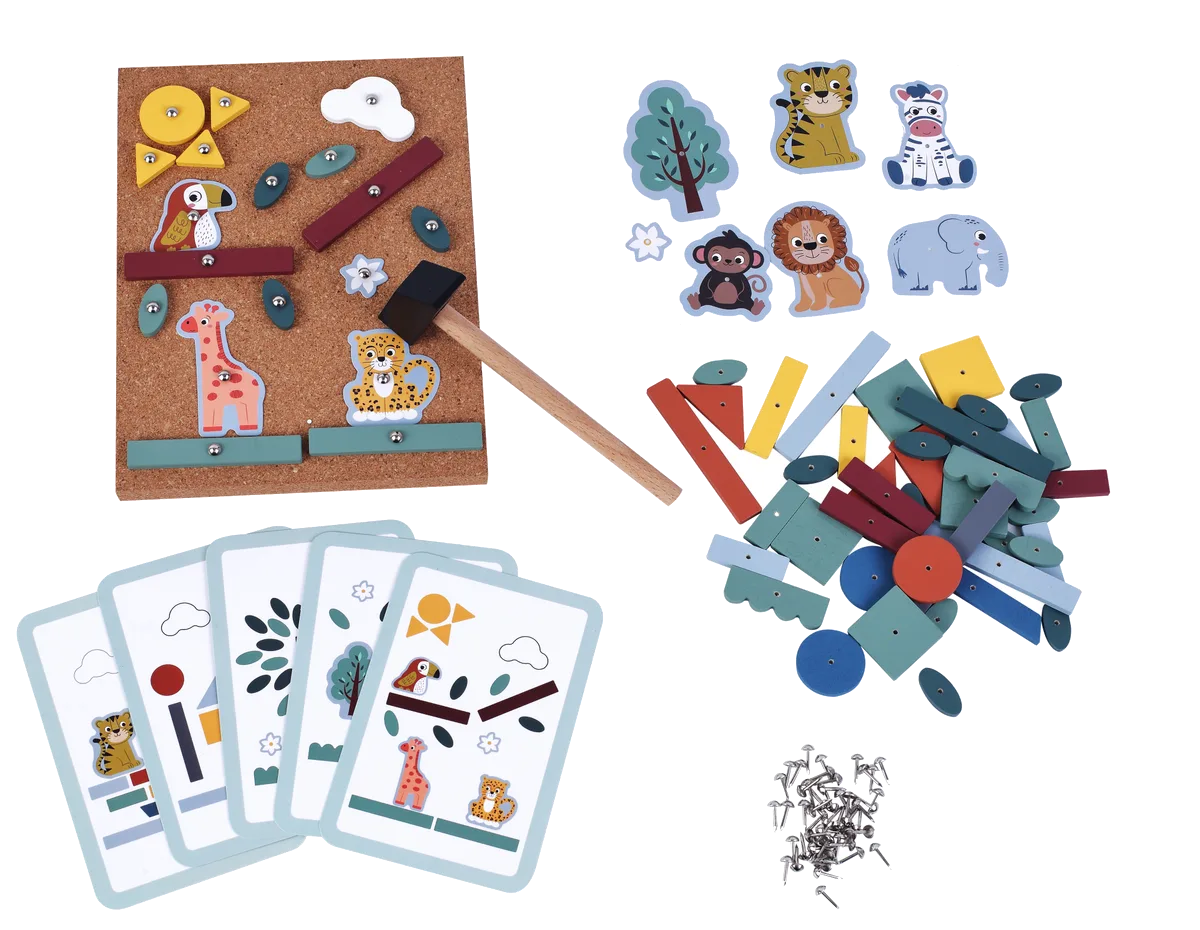 Kinder and Kids Hammer- und Nagelspiel, Dschungel - Bild 1