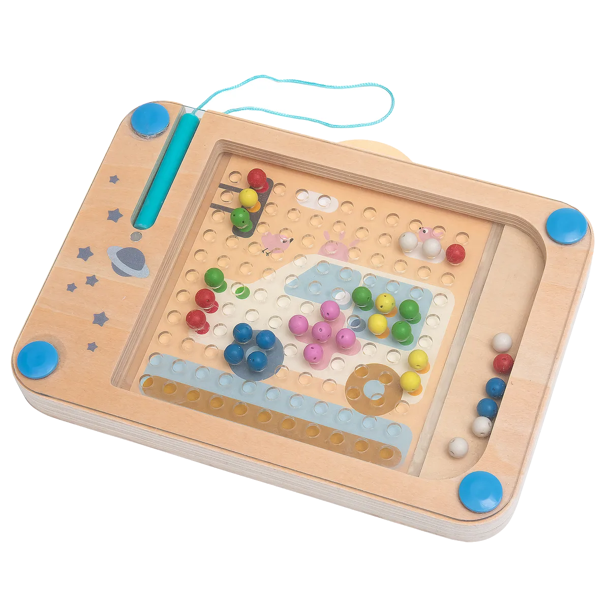 Kinder and Kids Erstellen Bilder mit Magnetstift und Kugeln - Bild 1