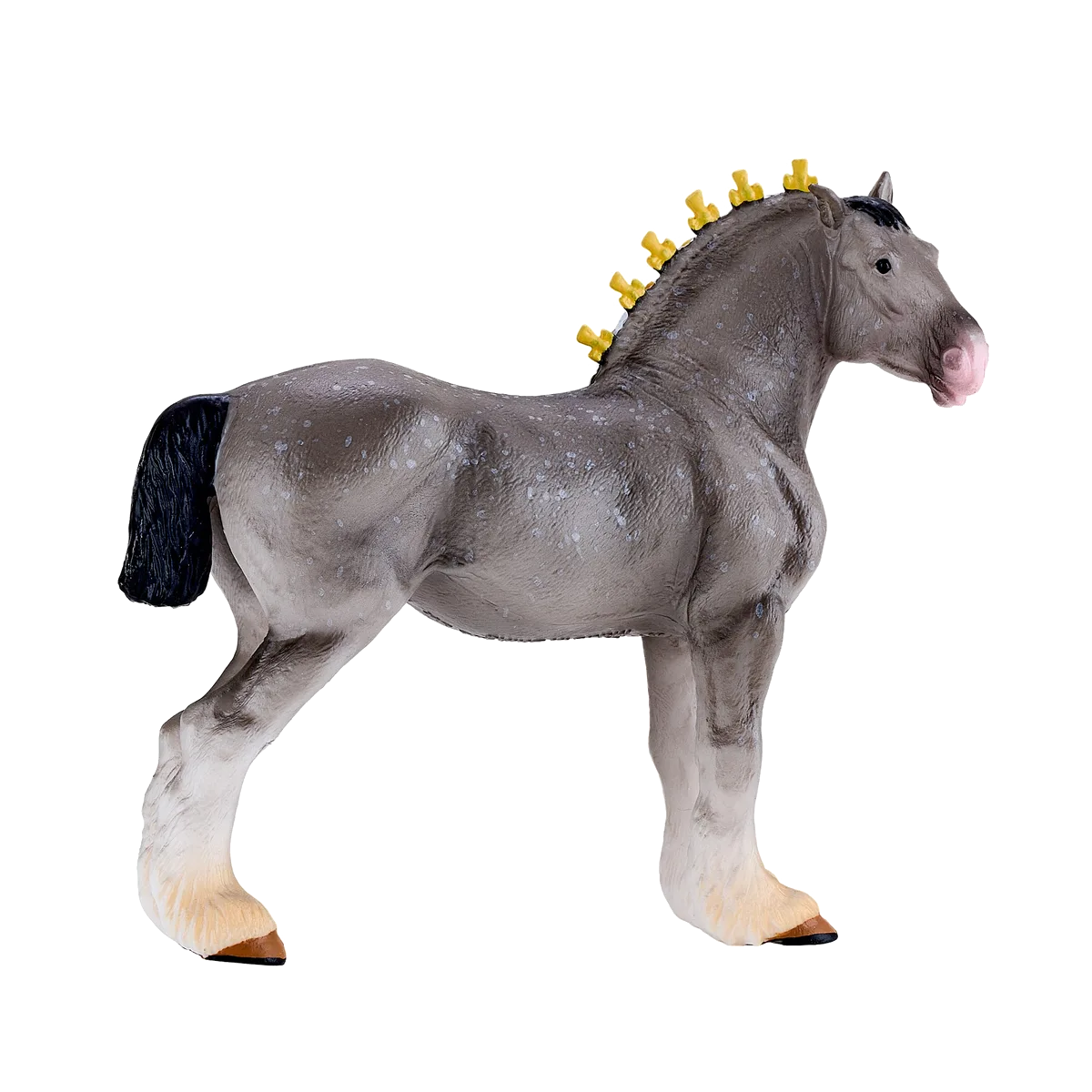 Mojo Grauer Schimmel Shire Pferd - Bild 1