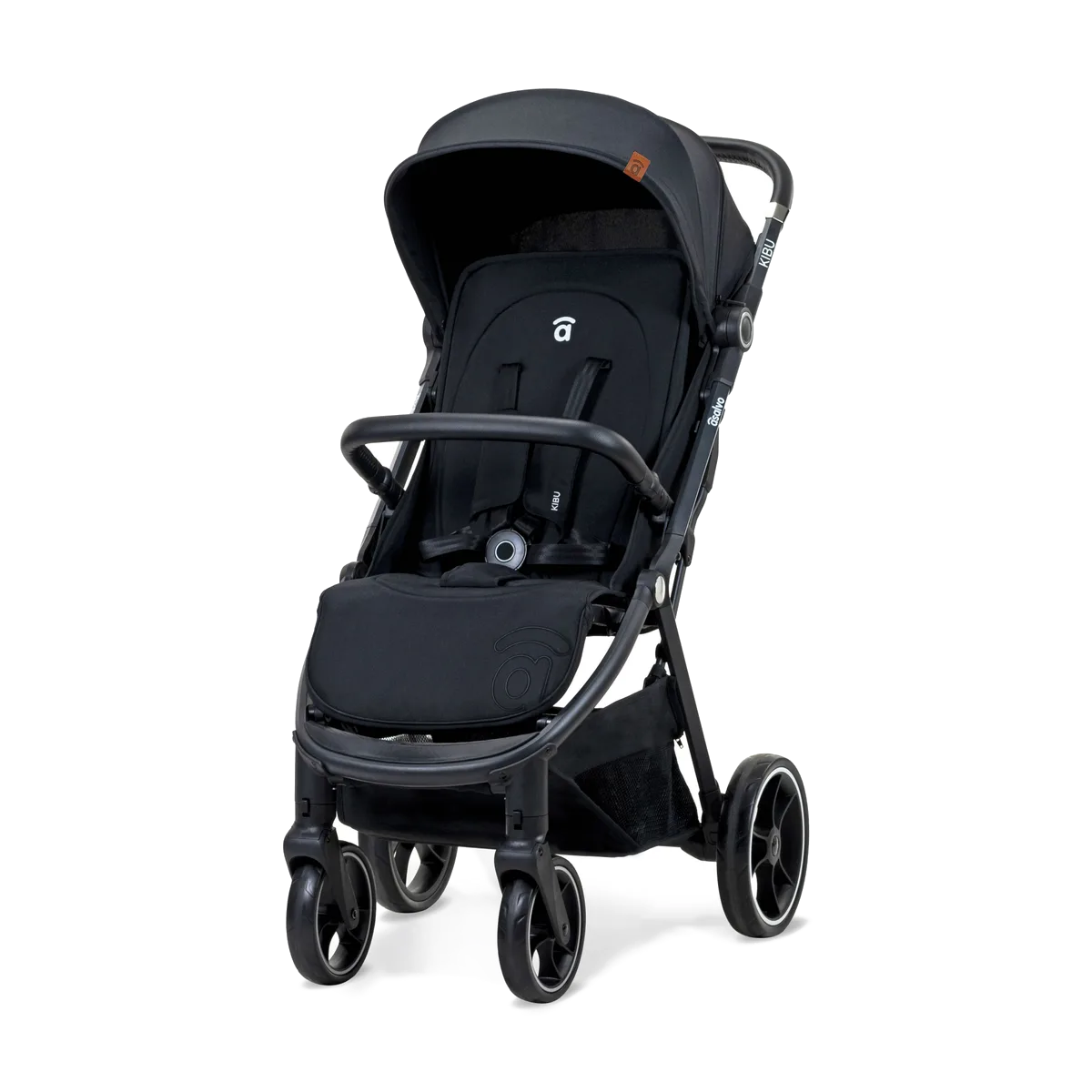 Asalvo Kinderwagen Kibu, Schwarz - Bild 1