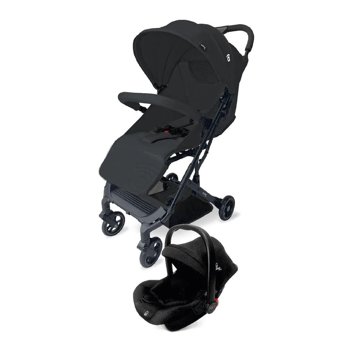 Asalvo Kinderwagen Tumbucto Travel System, Schwarz - Bild 1