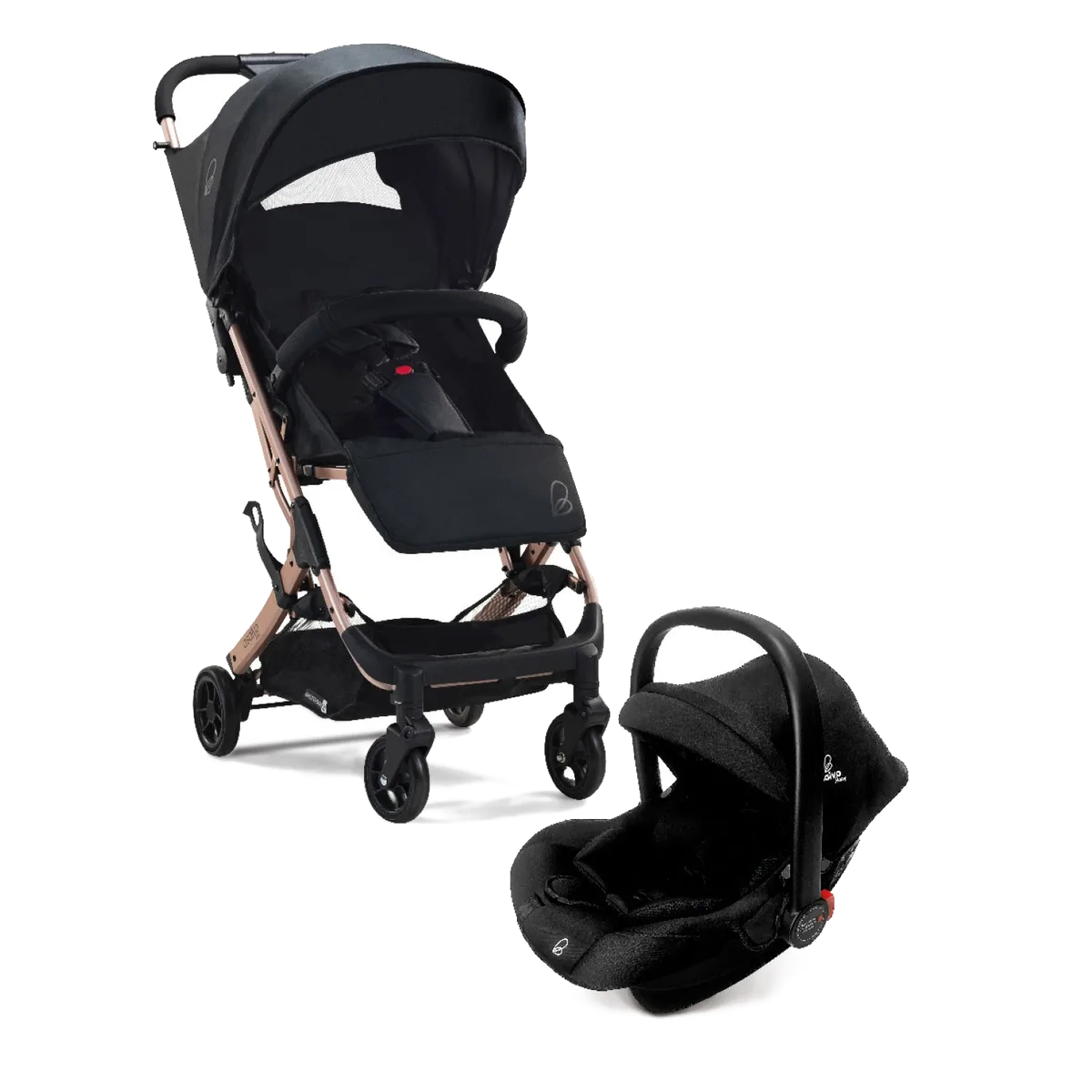 Asalvo Kinderwagen Amsterdam Travel System, Golden - Bild 1
