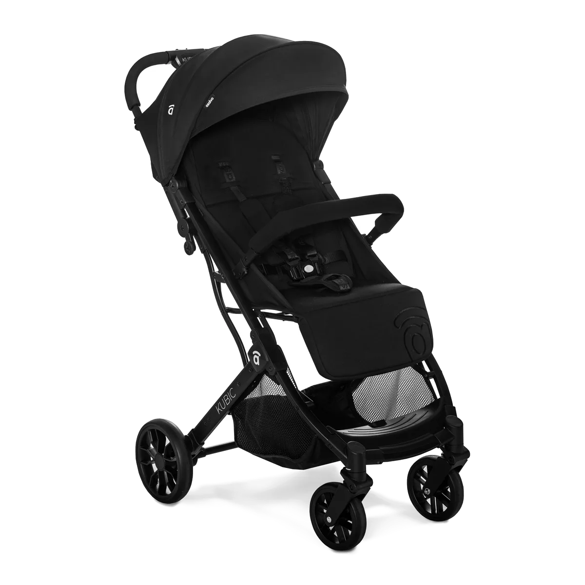 Asalvo Kinderwagen Kubic 2 Flight Travel, Schwarz - Bild 1