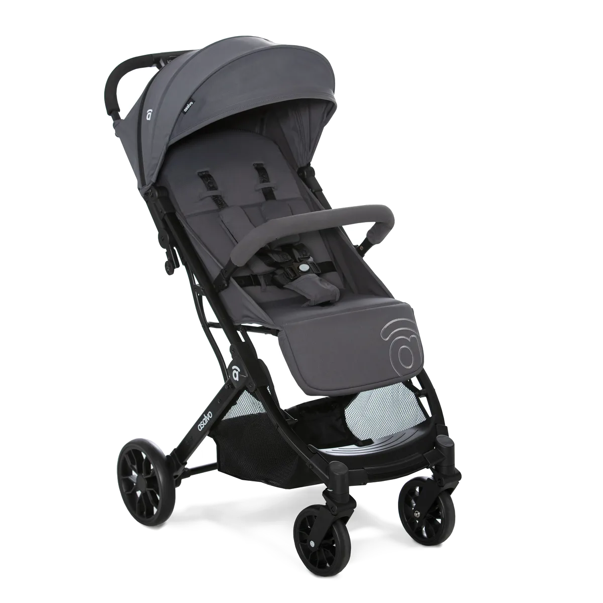 Asalvo Kinderwagen Kubic 2 Flight Travel, Grau - Bild 1