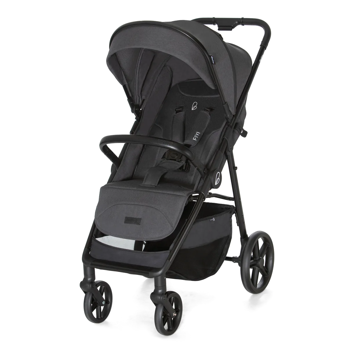 Asalvo Kinderwagen Fiyi, Schwarz - Bild 1