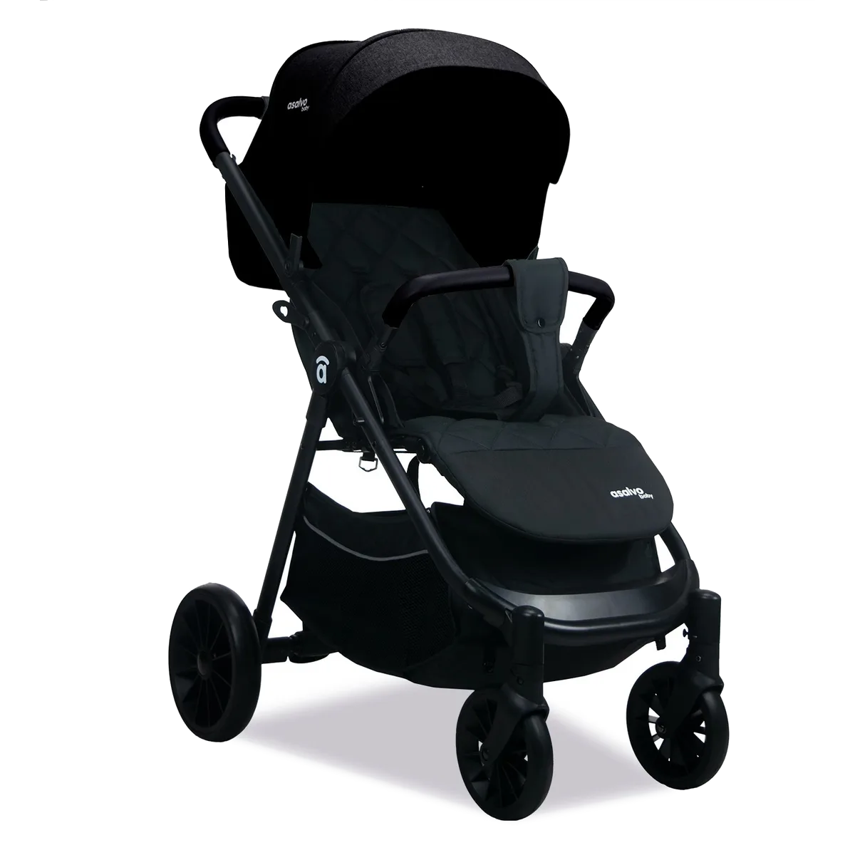 Asalvo Kinderwagen-Set Travel System Ecuador 2, Schwarz - Bild 1