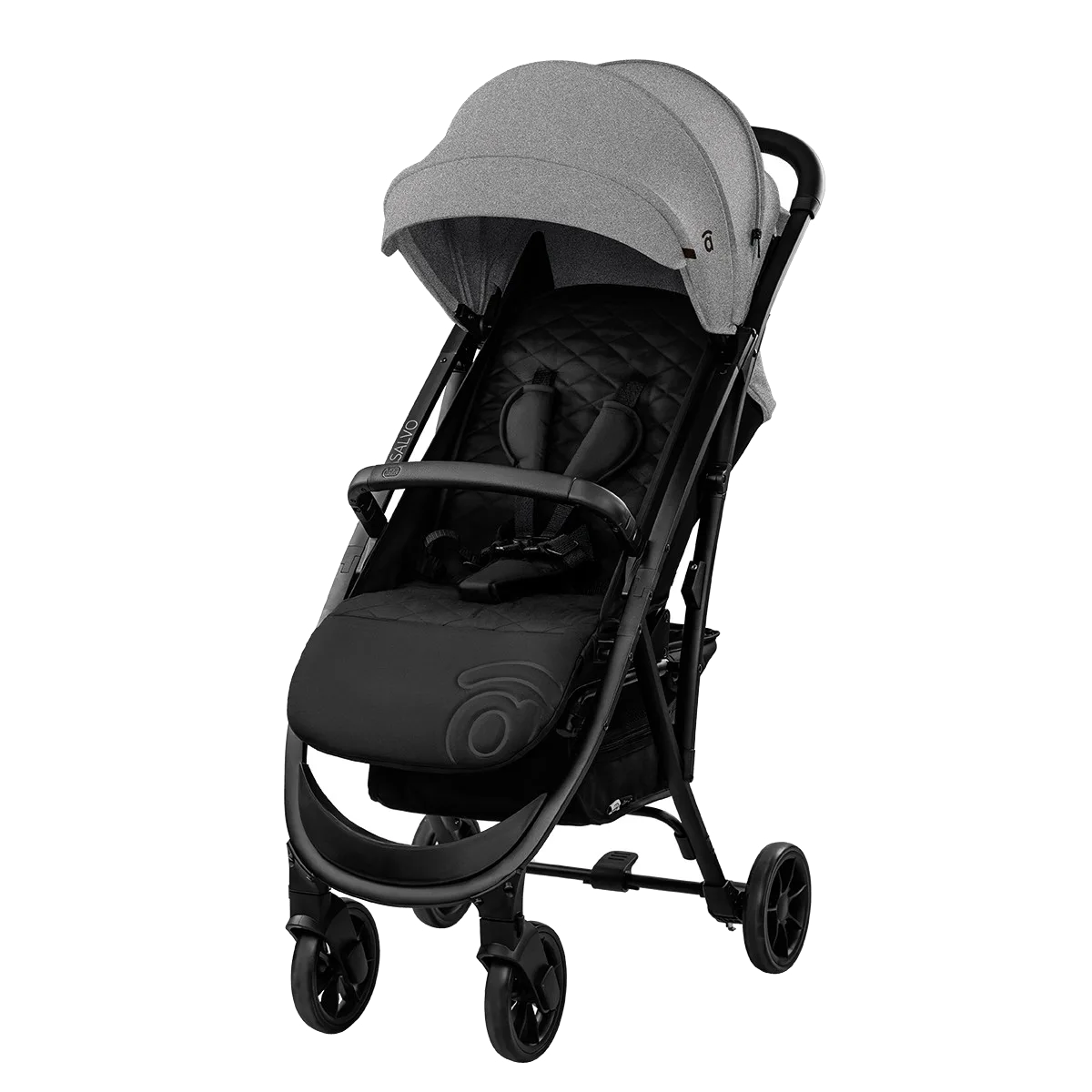 Asalvo Kinderwagen Cotton 2, Grau - Bild 1
